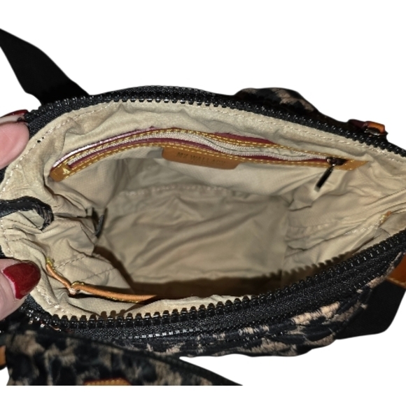 MZ Wallace Metro Quilted Animal Print Crossbody Bag with Matching Pouch EUC - Picture 5 of 10